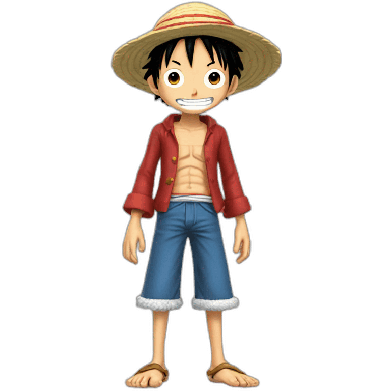 Luffy sur une fusée  emoji