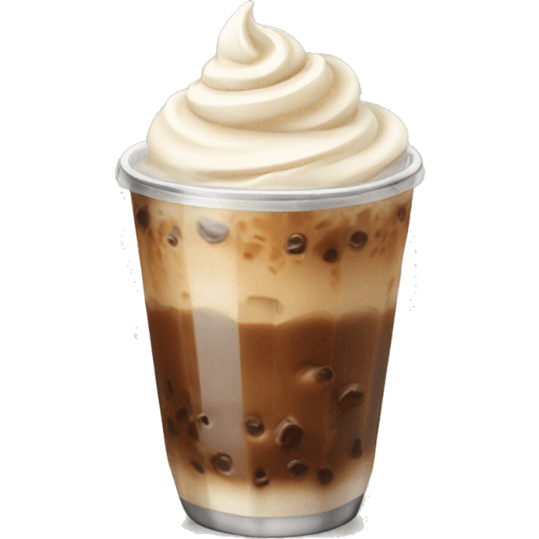 ice coffee with cream  emoji