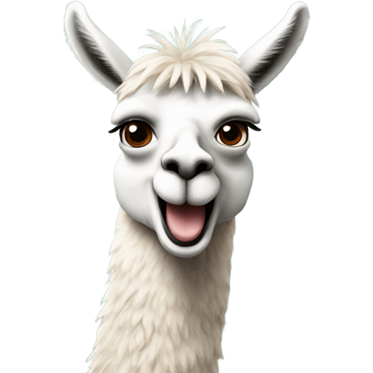 llama waving hi  emoji