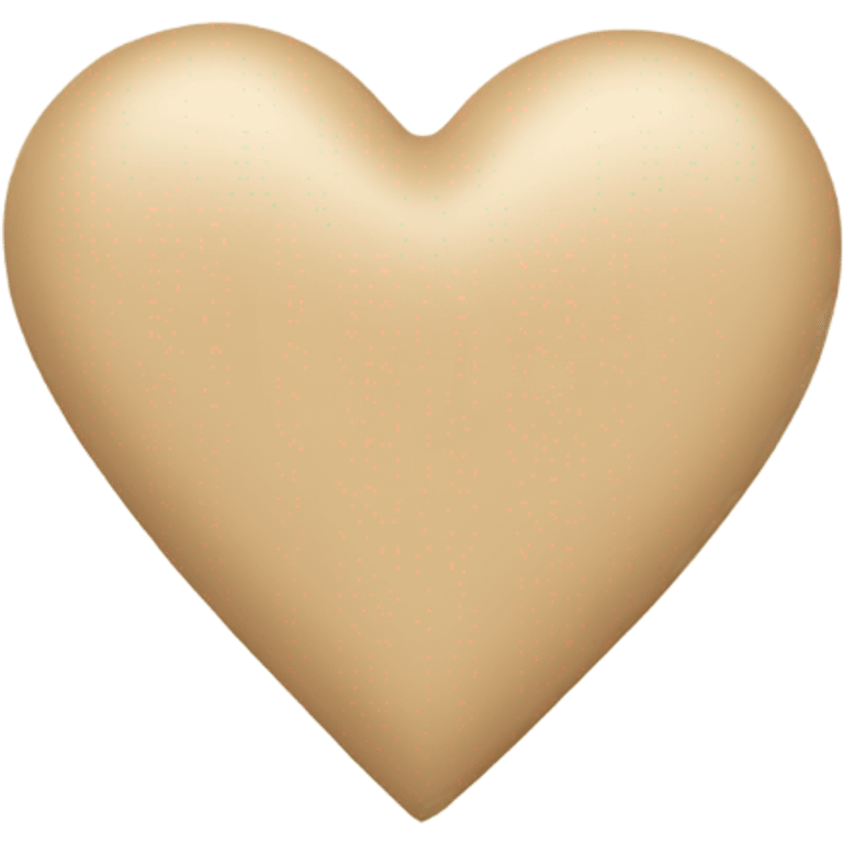 Beige heart  emoji