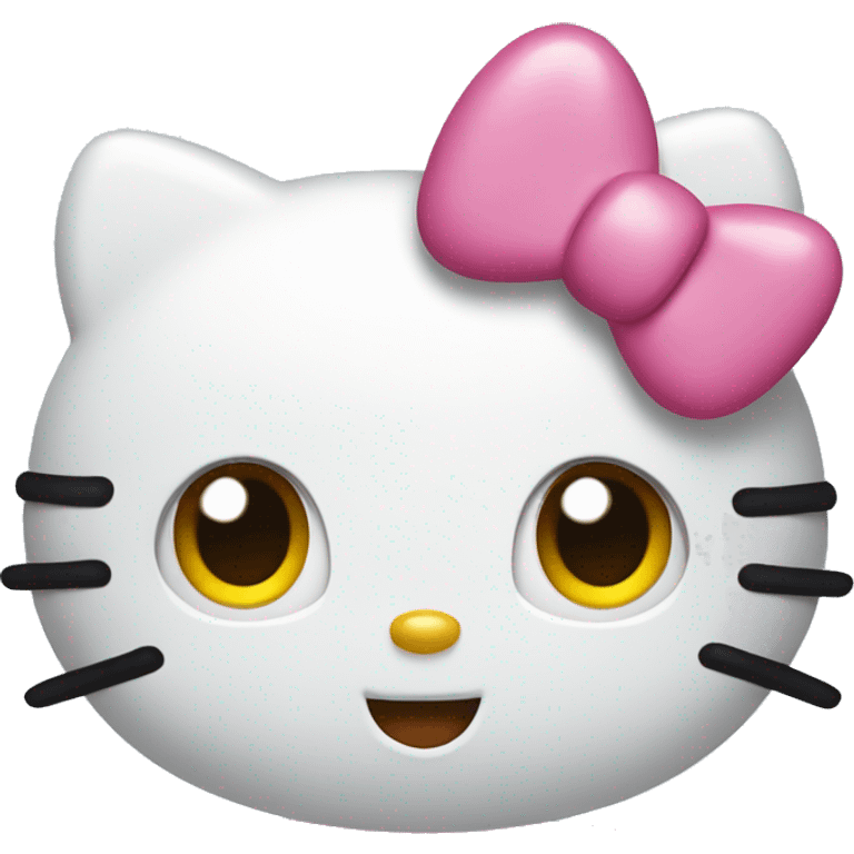 Hello kitty being surprised  emoji