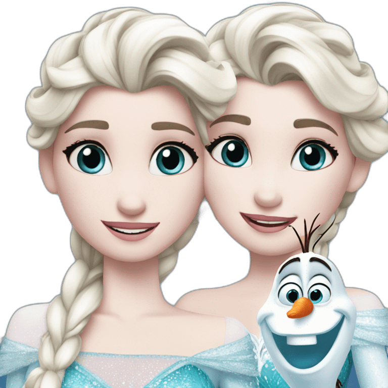 Elsa with Olaf emoji