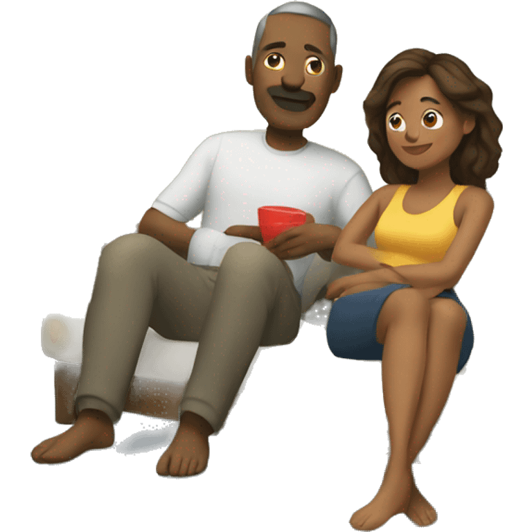 parents relaxing emoji