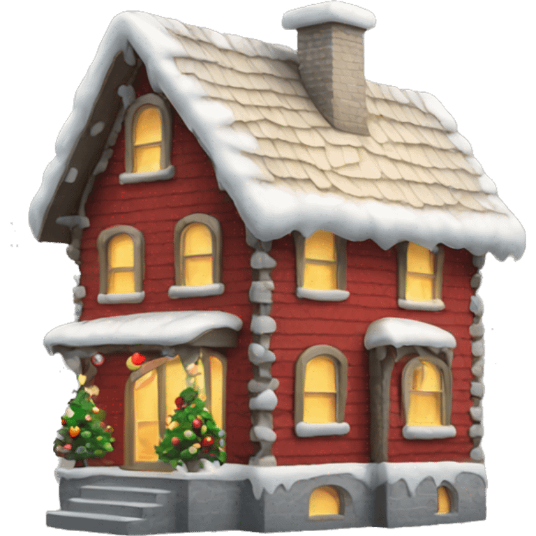 Christmas house emoji