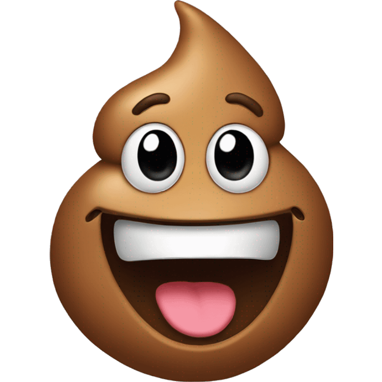 Poop happy face emoji