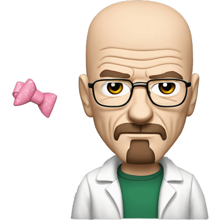 walter white with a hello kitty bow emoji