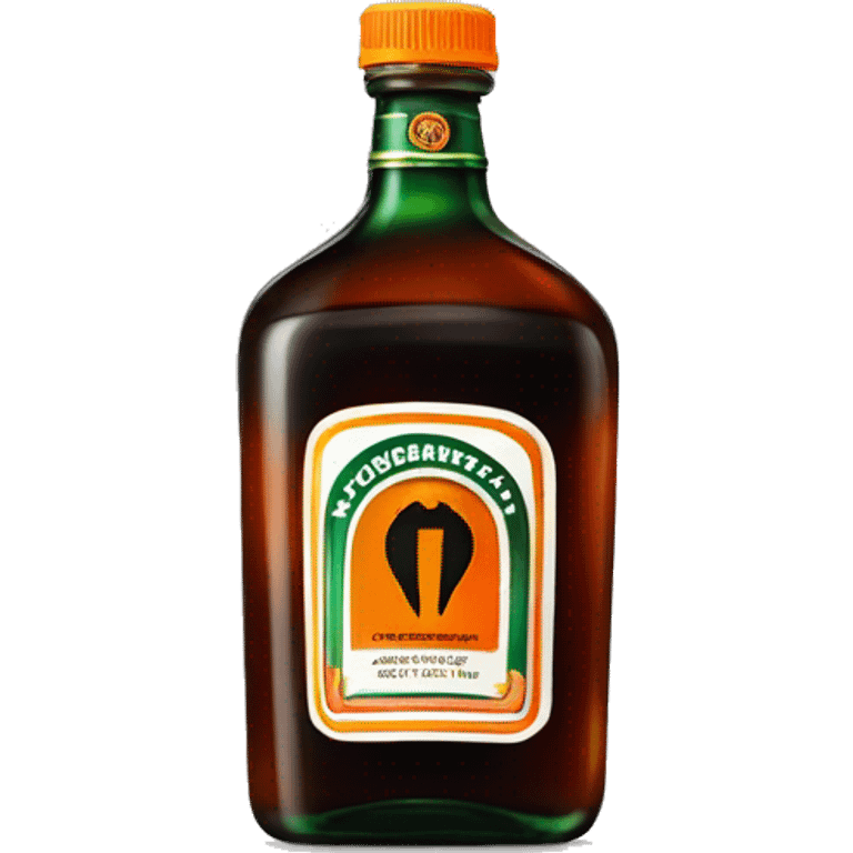 jagermeister with orange on the top emoji