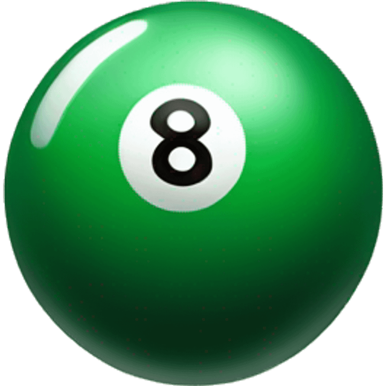 Green 8 ball emoji