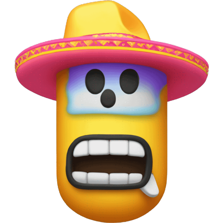 Pez neón con sombrero durmiendo emoji