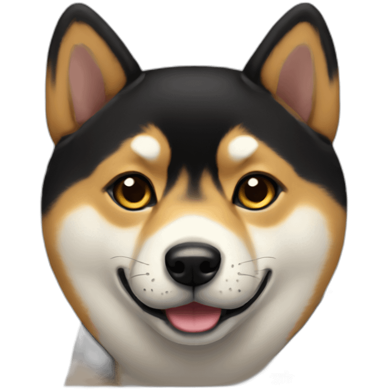 black-cute-shibainu emoji