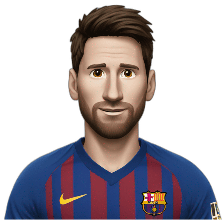 Fullbody-realistic-Messi-with-a-cigar emoji