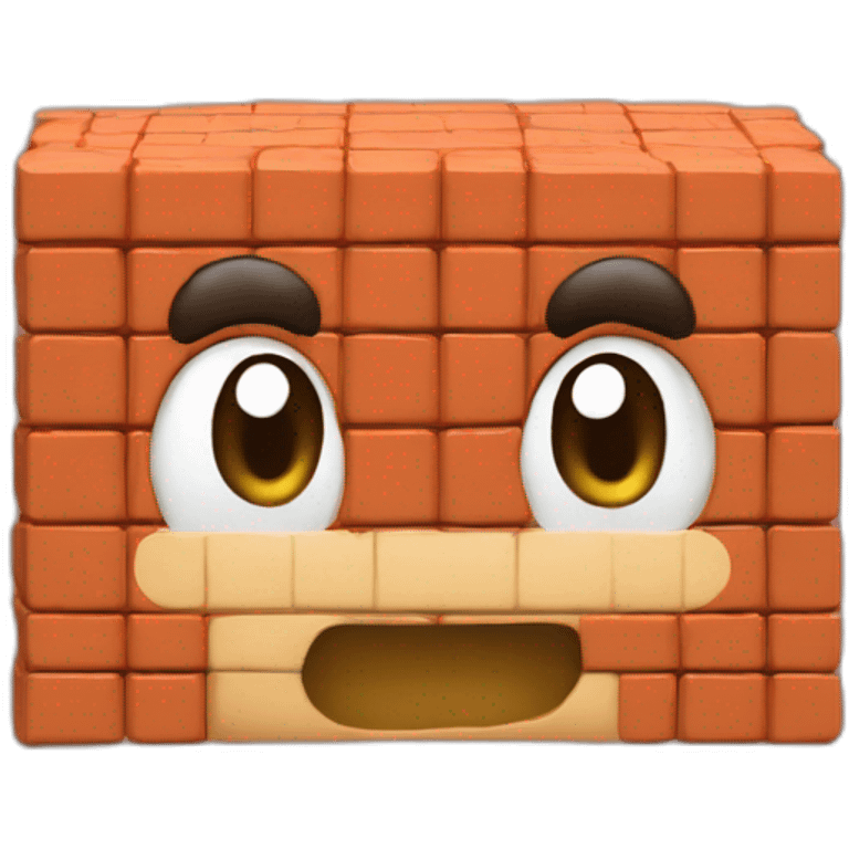 Mario surprise brick emoji