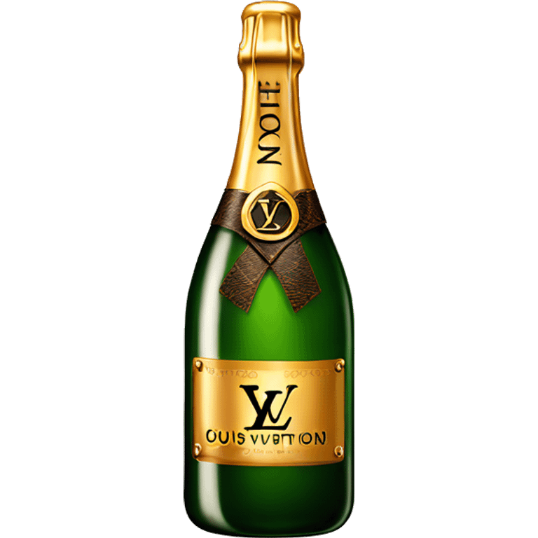 Louis Vuitton champagne bottle emoji