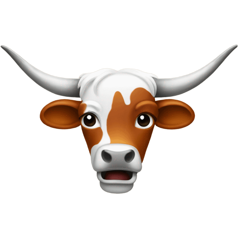 Crying Texas longhorn emoji