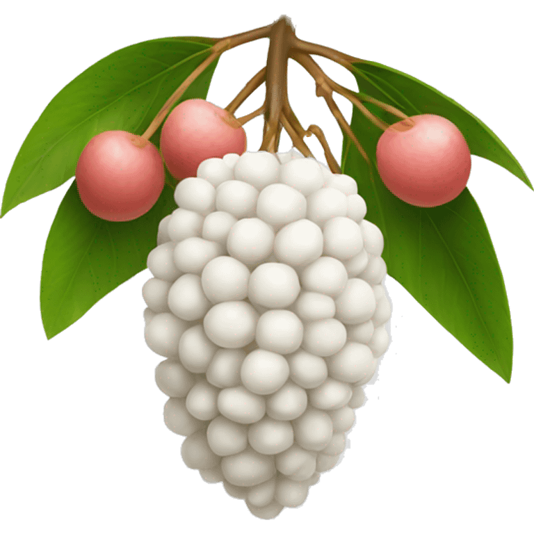 White Lychee emoji