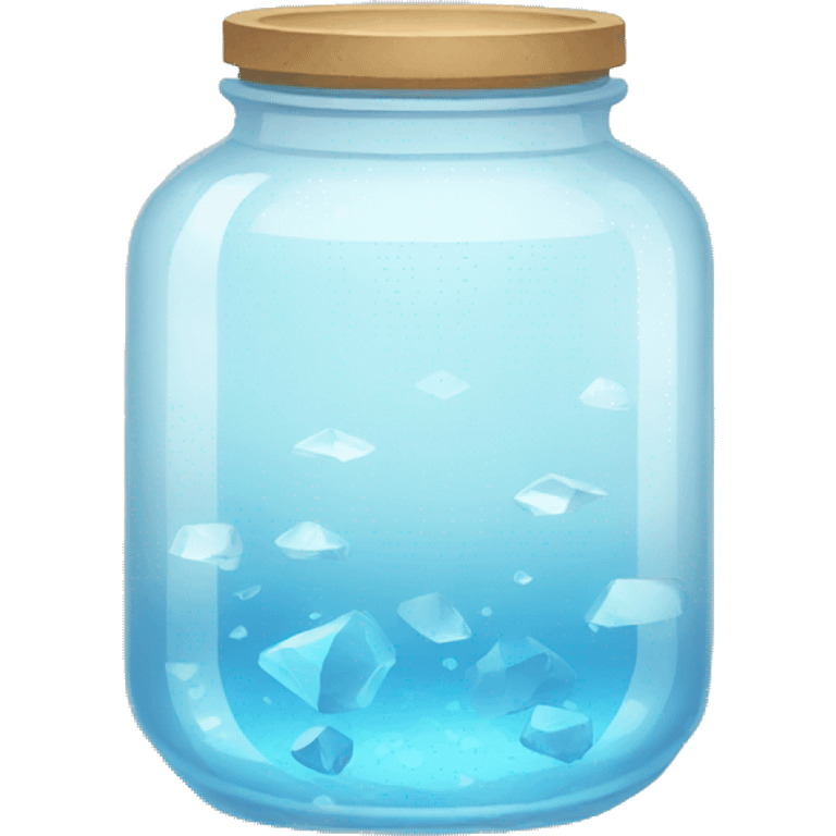 crystal jar filled with water emoji