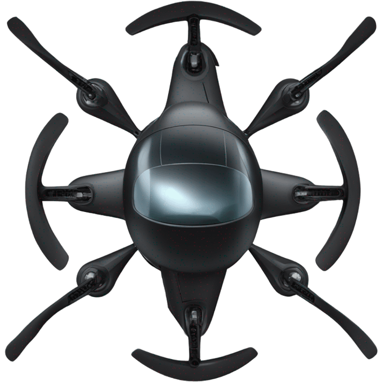 Black evtol aircraft emoji