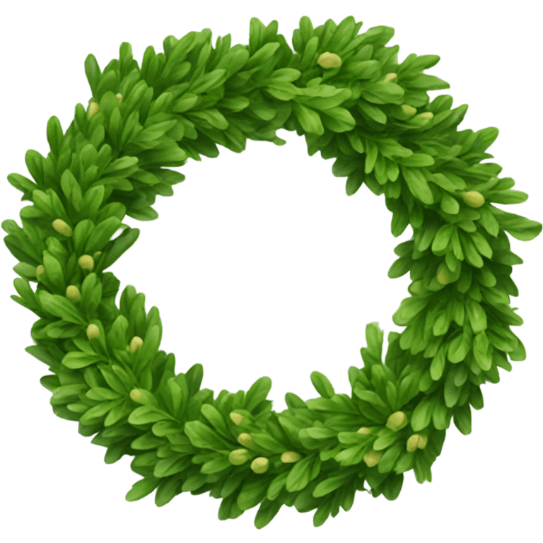 Boxwood wreath emoji