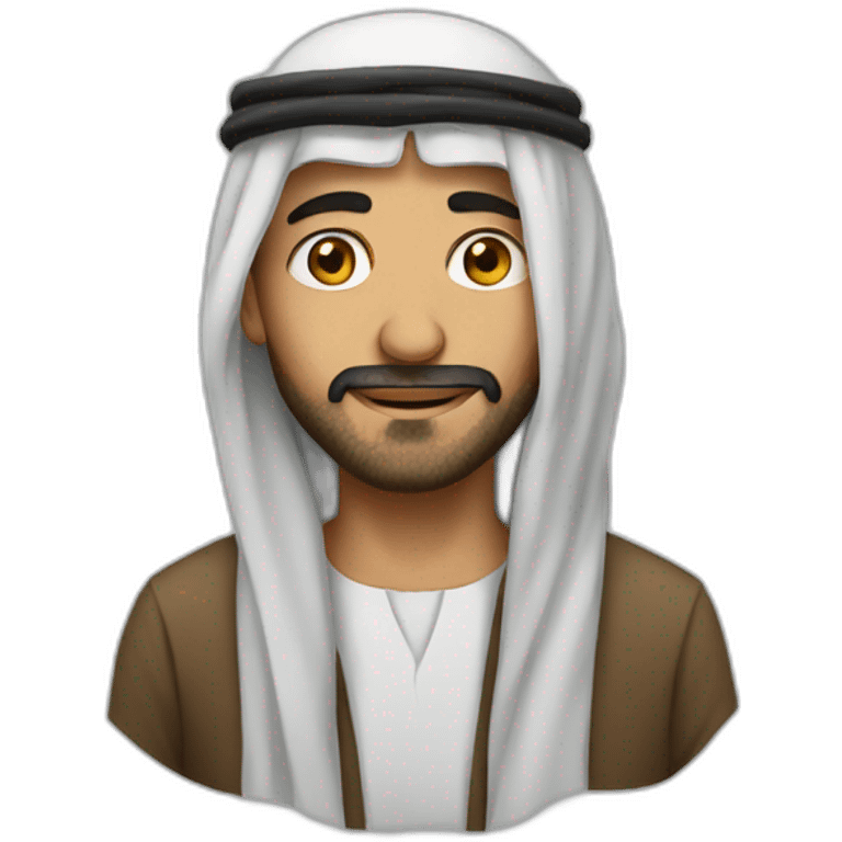 Arab man lost emoji