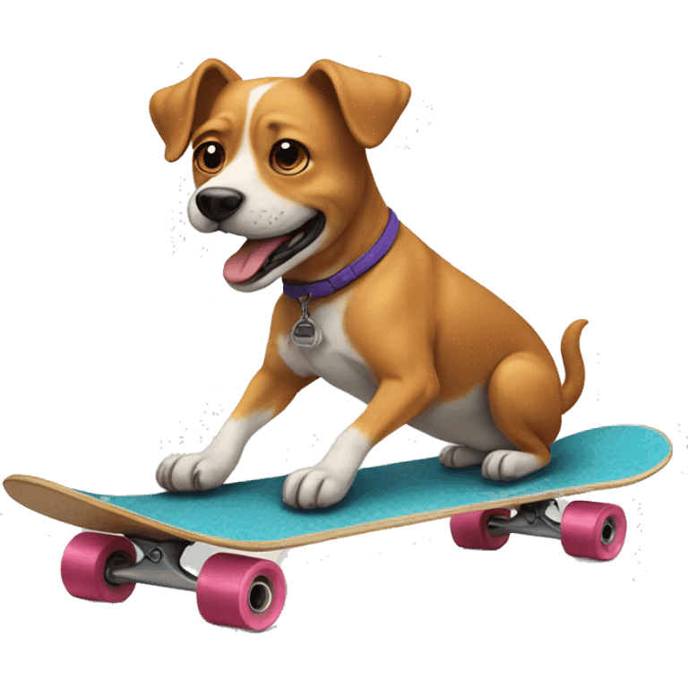 Dog on a skateboard emoji