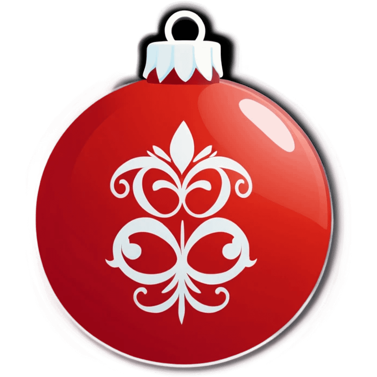 I want a red simple ornament emoji