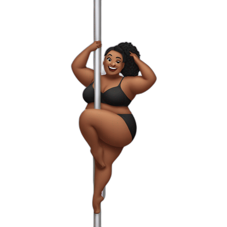 Plus size Pole dancing  emoji