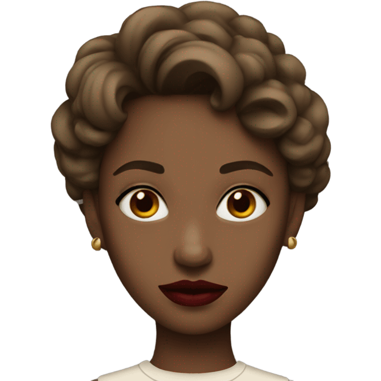 dark red lips woman emoji