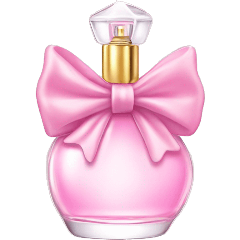 Fairy light pink perfume in bow emoji