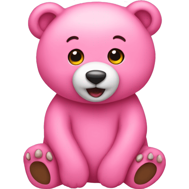 Pink cute bear  emoji