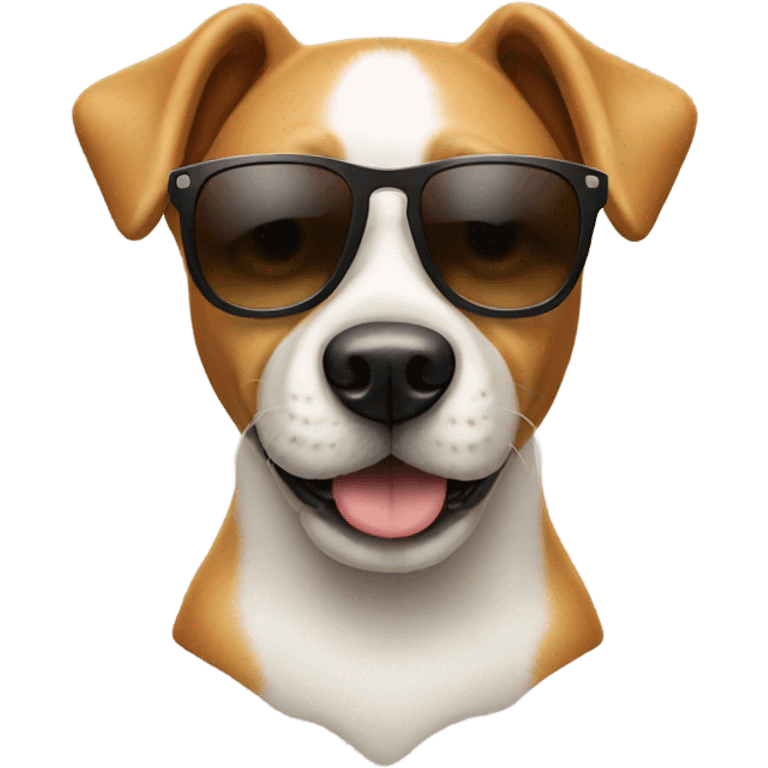 Dog with sunglasses  emoji