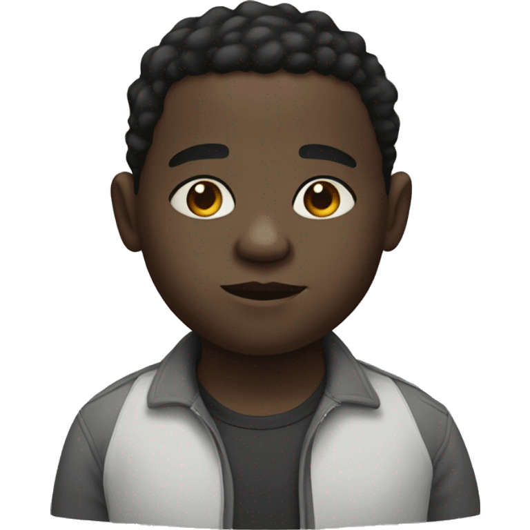 Chubby black kid emoji