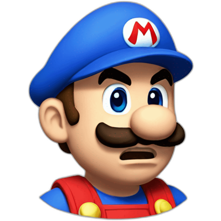 Scared Super Mario emoji