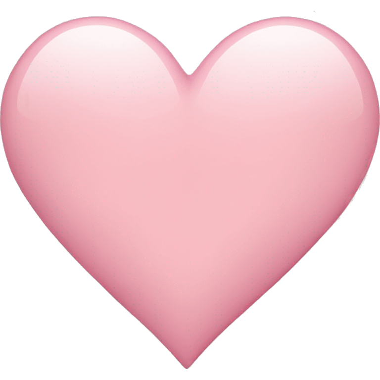 Light pink heart  emoji