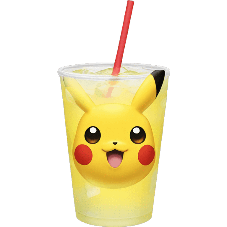 Pikachu drink oasis emoji