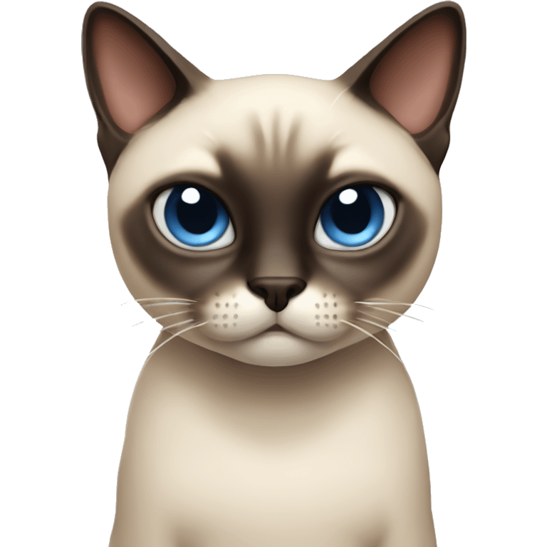 siamese cat being bad emoji