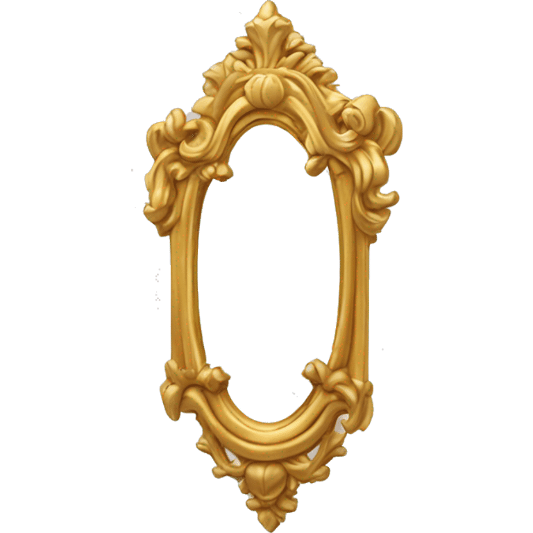 beautiful golden mirror with intriquite details emoji