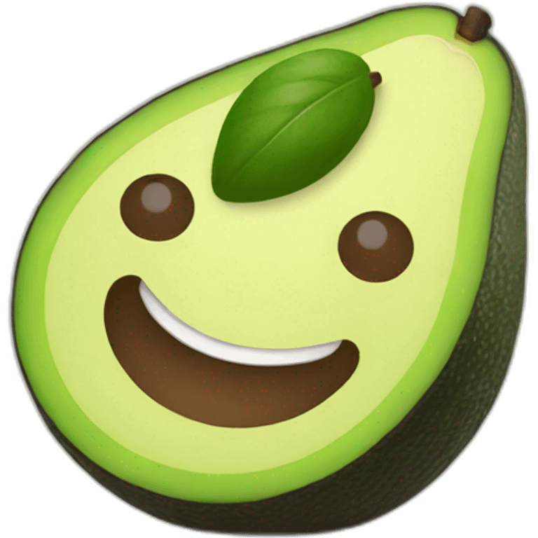 Happy avocado emoji