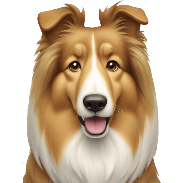 rough collie dog emoji