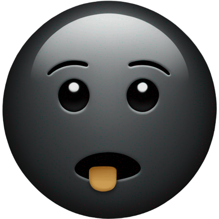 black circle bubble emoji