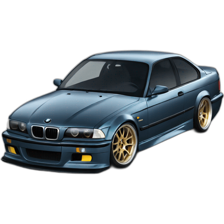 BMW E36 en drift emoji