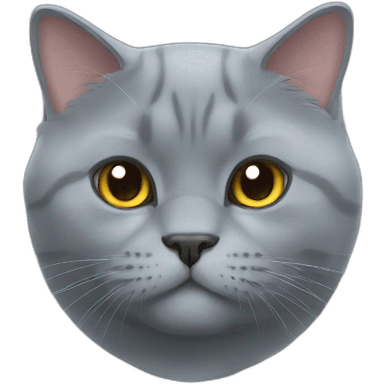 british shorthair blue cat emoji