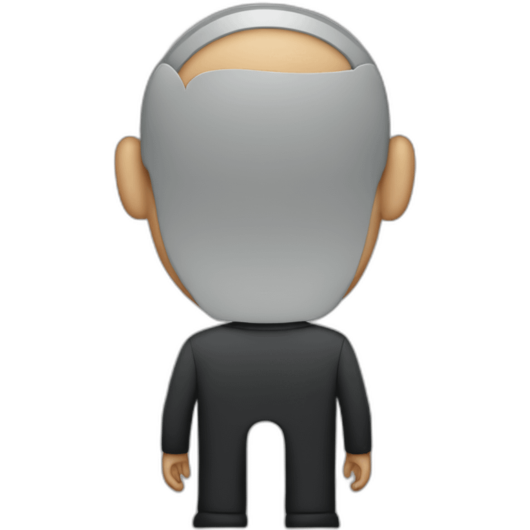 steve jobs, back View emoji