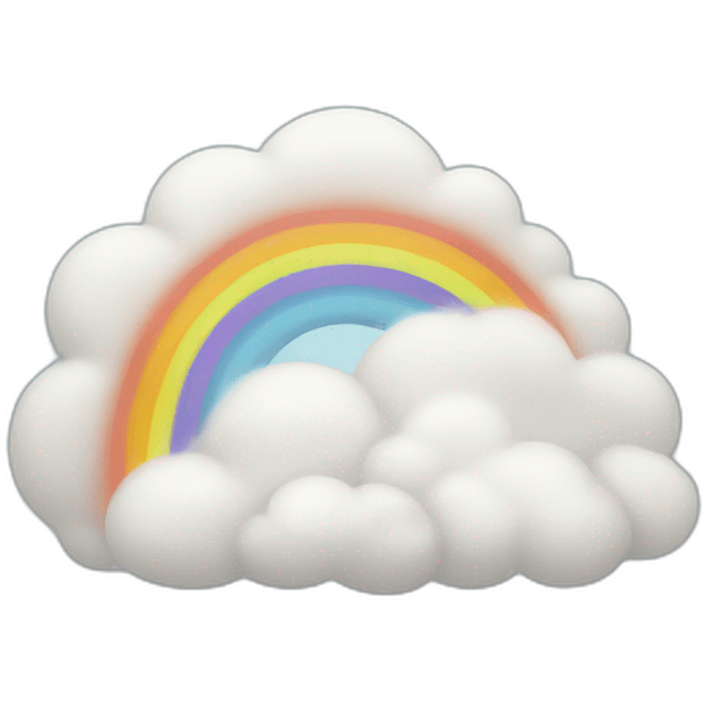 rainbow cloud emoji