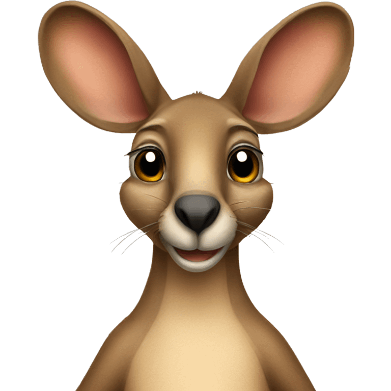 Kangaroo with mice emoji