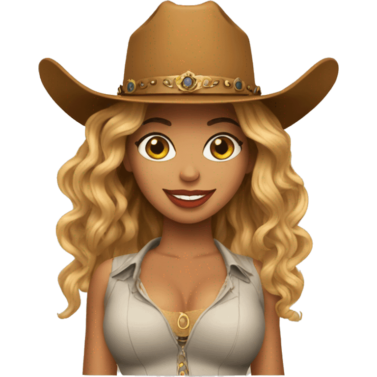 beyonce with cowboy hat emoji