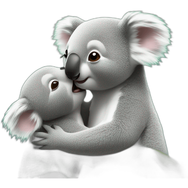 Koala kissing  emoji