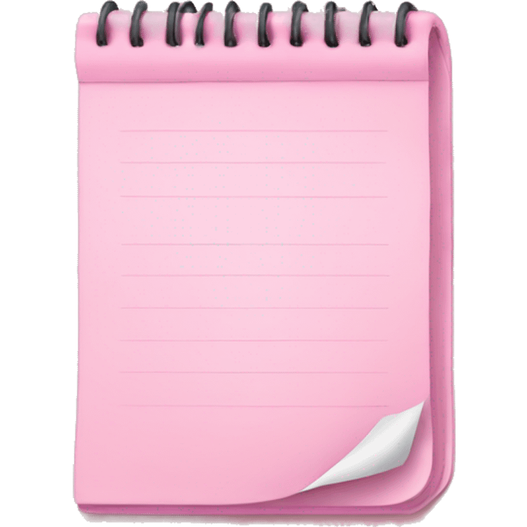 light pink notepad emoji