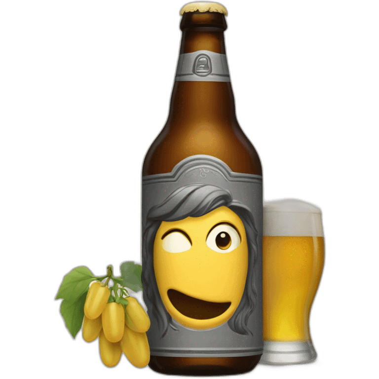 zemour buvant une bière  emoji