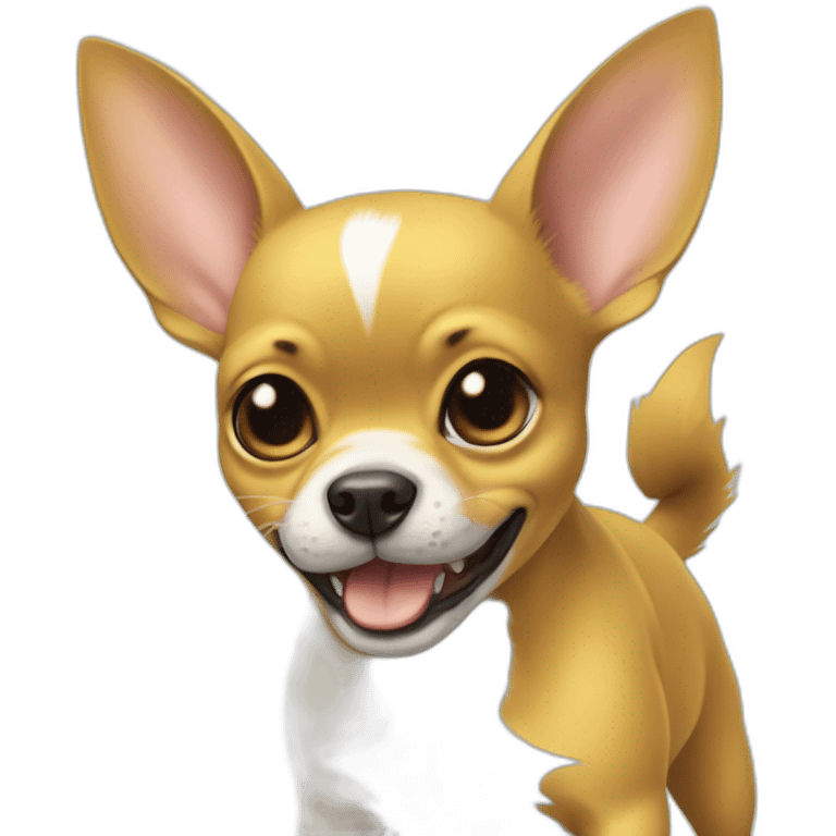 Pickachu sur un Chihuahua emoji