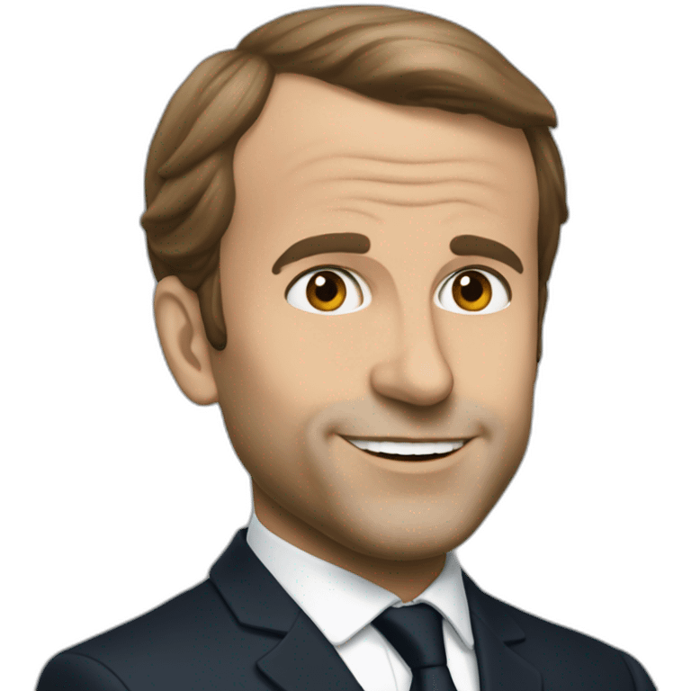 Macron choqué emoji